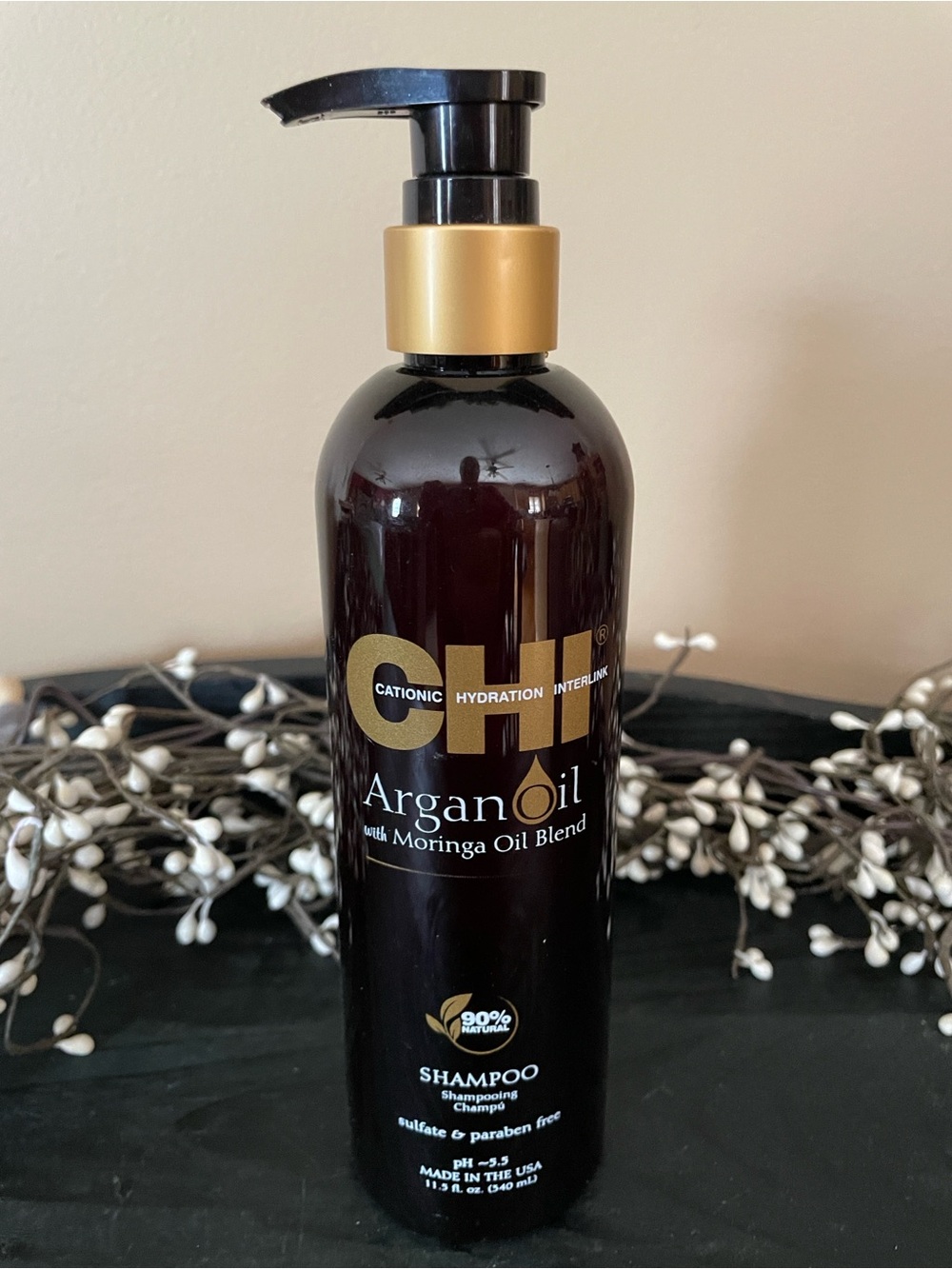 NEW CHI Argan Oil Shampoo with Moringa Oil Blend 11.5 oz.